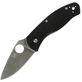 Spyderco Persistence C136GP Plain Edge Knife, Black