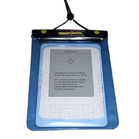 TrendyDigital WaterGuard Waterproof Case for Kindle, Blue Border