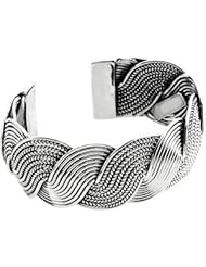 Sterling Silver Fashion Cuff Bracelet, 28.75 mm Wide