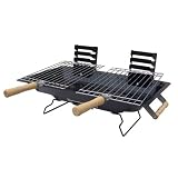 Produkt-Bild: BBQ Grill Tischgrill f&uuml;r Balkon & unterwegs 45x25x15cm