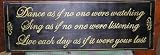 Dance As If No One Were Watching Hand Painted Wood Sign