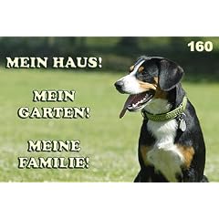 Metall - Warnschild Entlebucher Sennenhund