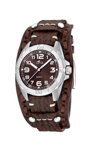 Lotus Herren-Uhren Quarz mit Lederband 15686/3