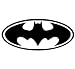 Batman Classic Outlined Logo Decal Sticker