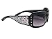 Ohio State Buckeyes OSU Black Zebra Print Clear Crystal Womens Fashion Sunglasses S4ZB
