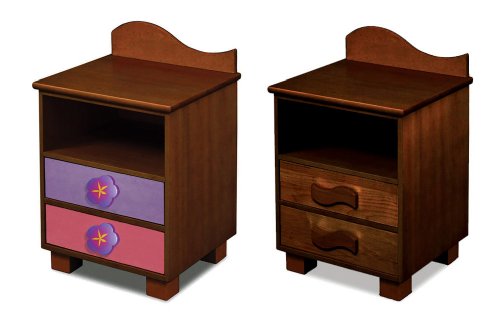 Room Magic Chocolate Nightstand, Magic Garden