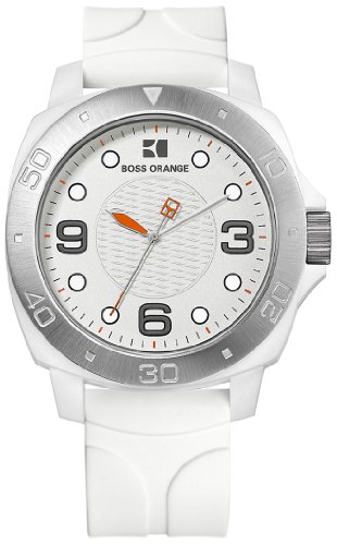 BOSS ORANGE White Rubber Unisex Watch 1512663