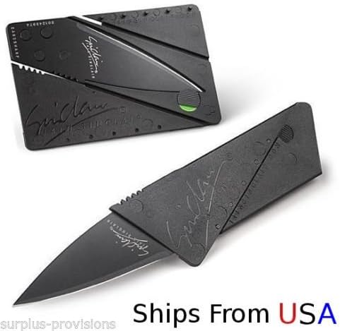 Sinclair Cardsharp ★ Credit Card Knife ★ Tactical Folding Blade Fits In Wallet!