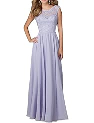 A-line Chiffon Floor Length Backless Applique  Beaded Lace Sheer Cowl Neck Sleeveless Evening Dress/Prom Dress/Party Dress  With Ruffles