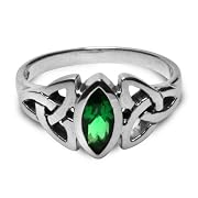 Triskele Marquise Emerald Ring