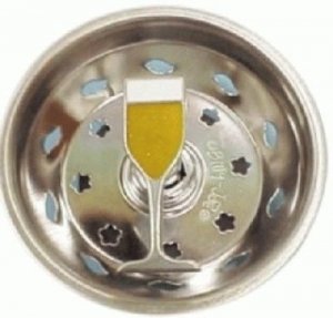 Champagne Sink Strainer