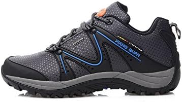 Flexible Walking Sneakers Mens Waterproof Durable Hiking Shoes Grey