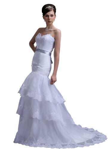 Fit And Flare Tulle Satin Gown-Champagne-0 Fit And Flare Tulle Satin Gown-Champagne-0