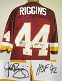 John Riggins Signed Washington Redskins custom Jersey - HOF 92