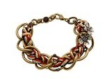41ttC78HYdL. SL160  Lucky Brand Coachella Valley Gold Tone Woven Chain Bracelet