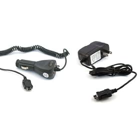 UTStarcom CDM 8630 Accessory Bundle - Car Charger + Home Travel AC Charger + Free Stars Stripes Silicone Wristband