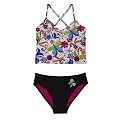 Girls Xhilaration® 2-pc. Alec and Trixie Tankini Swimsuit - Black