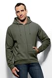 Hanes Plain Cotton Rich Beefy Full Zip Hoodie Hooded Sweat