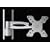 LCD301 Universal 13" to 30" LCD Tilting Wall Mount Bracket (SILVER)