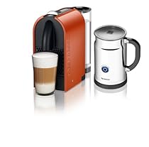                     						Nespresso A+D50-US-OR-NE Espresso Maker with Aeroccino Milk Frother, Pure Orange