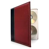 Bellagio-Italia CD/DVD Storage Binder (Burgundy)