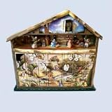 Kurt S. Adler Wooden 24 Days Nativity Advent Calendar Music Box 20-Inch X 4.5-Inch X 19-Inch, O Little Town of Bethlehem