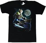 Three Keyboard Cat Moon By Oxen - Men's And Women's Black Shirts! (Men's Medium)