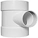 Charlotte Pipe 12 in. x 12 in. x 6 in. PVC DWV Flush Cleanout Tee