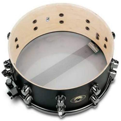Mapex Premium Series Black Panther Birdseye Maple Snare Drum, Flat Black 14X5.5 Inches