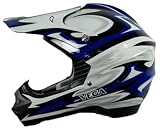 41ttM8bBmQL. SL160  Vega Viper Blue Volt Graphic Small Off Road Helmet
