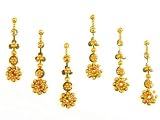 Self Adhesive Indian Bindi Dots Bollywood Belly Dance Tattoo Body Art and Crystal Wedding & Bridal Fashion Jewelry