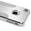 Premium Chrome Aluminum Skin Hard Back Case Cover for Apple iPhone 4 4G 4S Silver