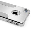 Premium Chrome Aluminum Skin Hard Back Case Cover for Apple iPhone 4 4G 4S Silver