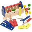 Melissa & Doug Wooden Take-Along 24-piece Tool Kit