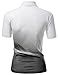 Womens Cool Max Fabric Sporty Design Printed Polo T-Shirt Black XXXL