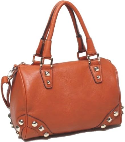 Designer Inspired Stud Embellished Satchel - Colors Available