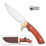 Timber Rattler Ranger Skinner Knife w/ Leather Sheath