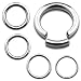 316L Surgical Steel Seemless Segment Ring - 8G (3mm) - 12mm Length - Sold as a Pair
