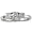 1/2ct Three Diamond Engagement Ring in Sterling Silver, Available Ring Sizes 4 - 9, Ring Size 4