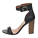 X2B BC82 Women's Block Heel Ankle Strap Party Shoes About One Size Smaller