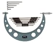 Mitutoyo 104-138, 6" - 12" X .001" Interchangeable Anvil Outside Micrometer Set, with Standards