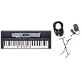 Yamaha EZ-200 61 Full-Sized Touch Sensitive Lighted Keyboard Bundle