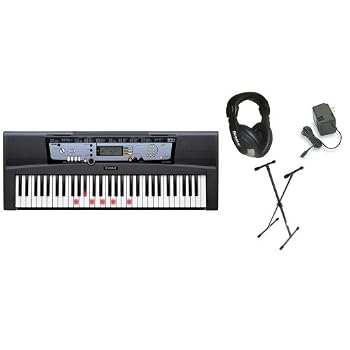 Set A Shopping Price Drop Alert For Yamaha EZ-200 61 Full-Sized Touch Sensitive Lighted Keyboard Bundle