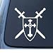 COAT OF ARMS - Vinyl Car Decal Sticker #1328 | Vinyl Color: White