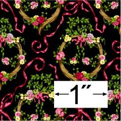 Dollhouse Wallpaper Victorian Black