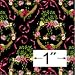 Dollhouse Wallpaper Victorian Black