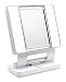 Ott-lite Natural Daylight Makeup Mirror, White/Chrome (26 Watt)