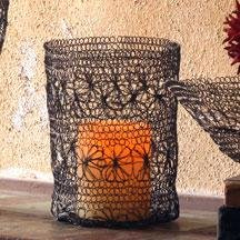 Woven Wire Flower Vase / Candleholder