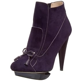 Women's Ella Purple Zip Bootie