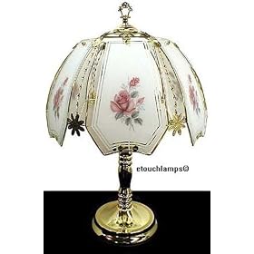 Teacup Roses Touch Lamp